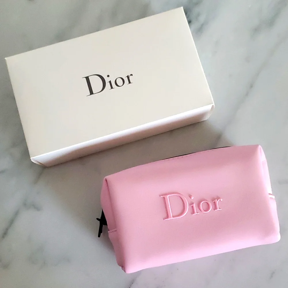 New in box never used DIOR light pink bag pouch Star charm